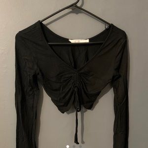 Long sleeve crop top